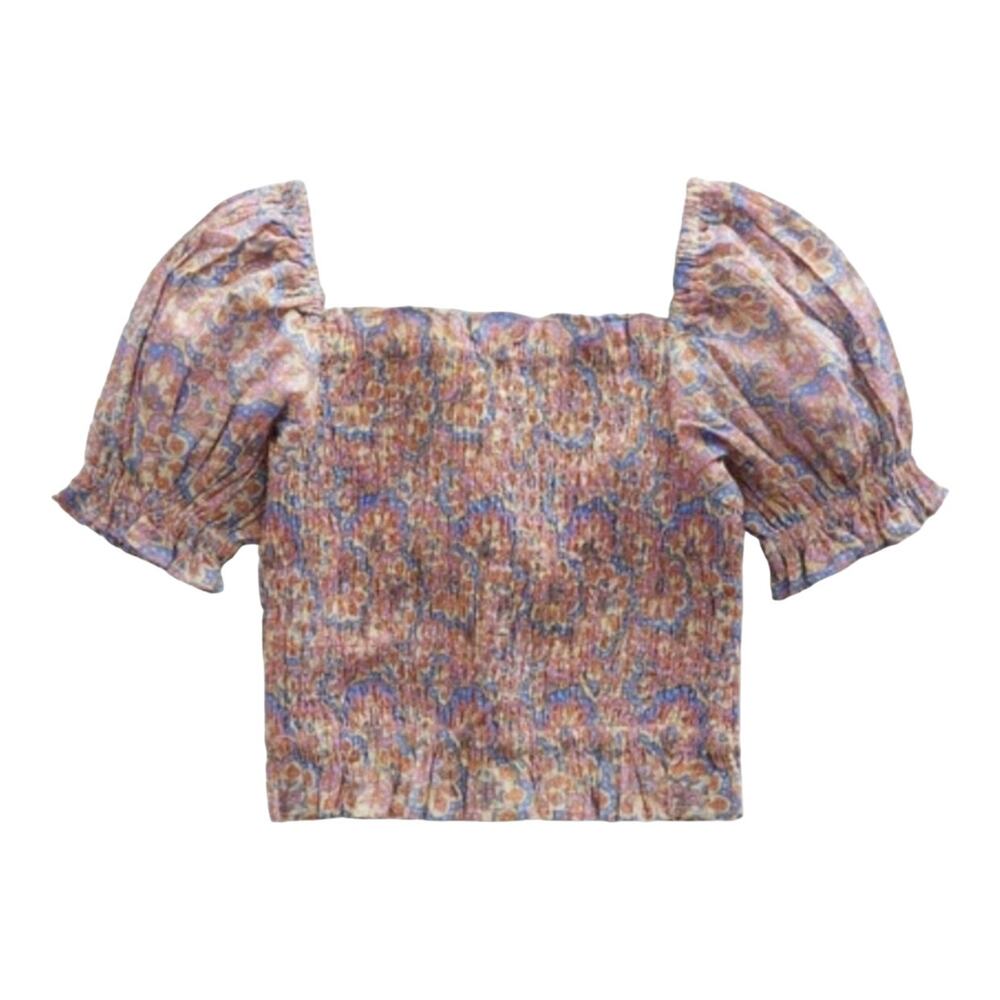 Mini Boden NWT Floral Co-ord Shirred Top. 5/6 Years.